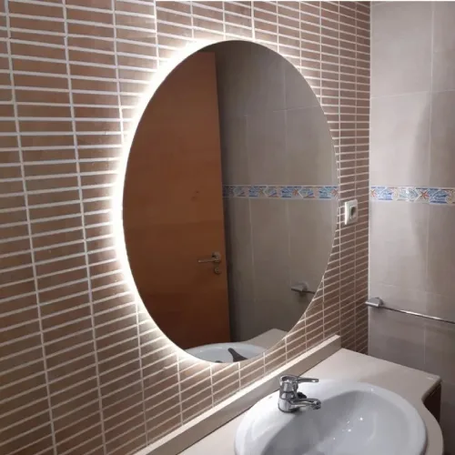 Espejo oval con luz LED para baño - Córdoba