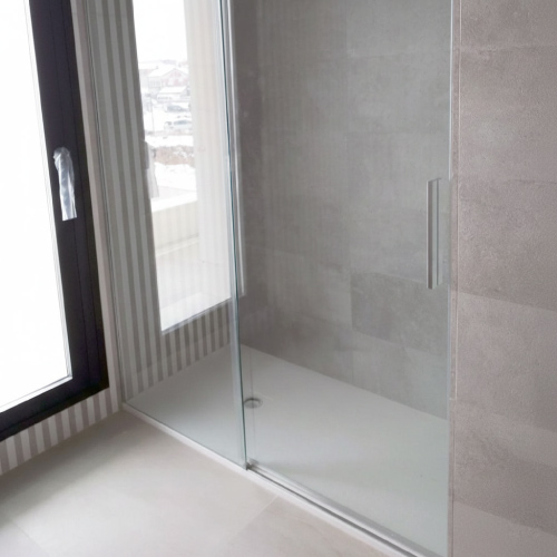 Mampara de baño corrediza de vidrio en Córdoba capital